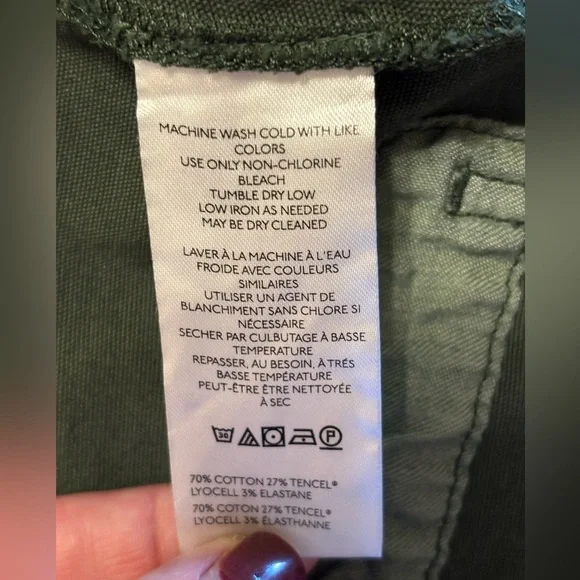 Anthropologie The Millie Low-Slung Barrel Pants by Pilcro size 28P 23” inseam - Picture 9 of 10